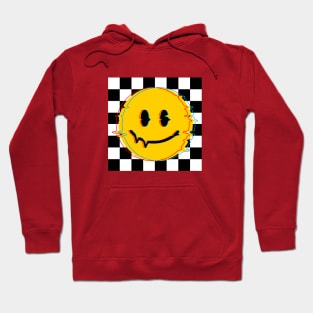 70s Vintage Smiley Glitch Hoodie